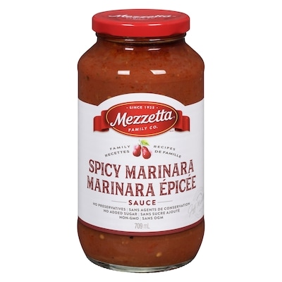 Merzzetta Recettes de famille marinara épicée sauce 709 ml, 1,34 $/100ml