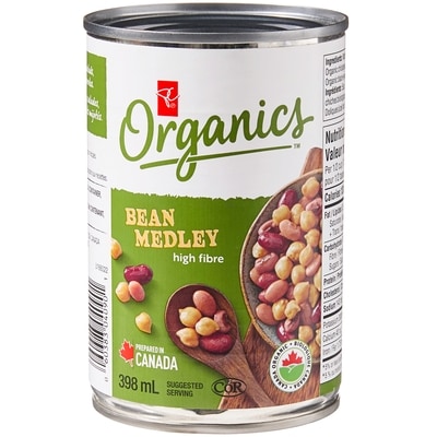 PC Organics Bean Medley 398 ml, $0.50/100ml