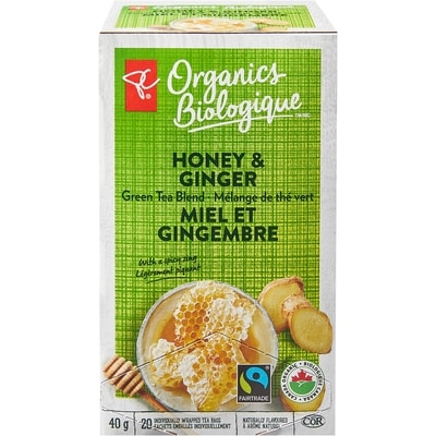 PC Organics Green Tea Blend, Honey & Ginger 20 ea, $0.25/1ea