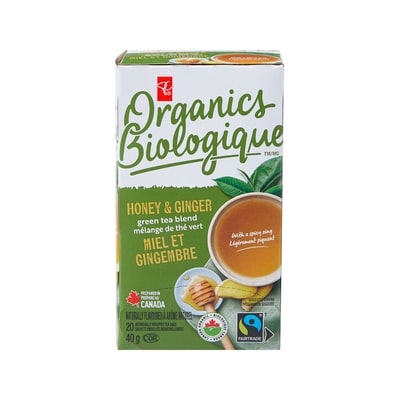 PC Organics Green Tea Blend, Honey & Ginger 20 ea, $0.27/1ea