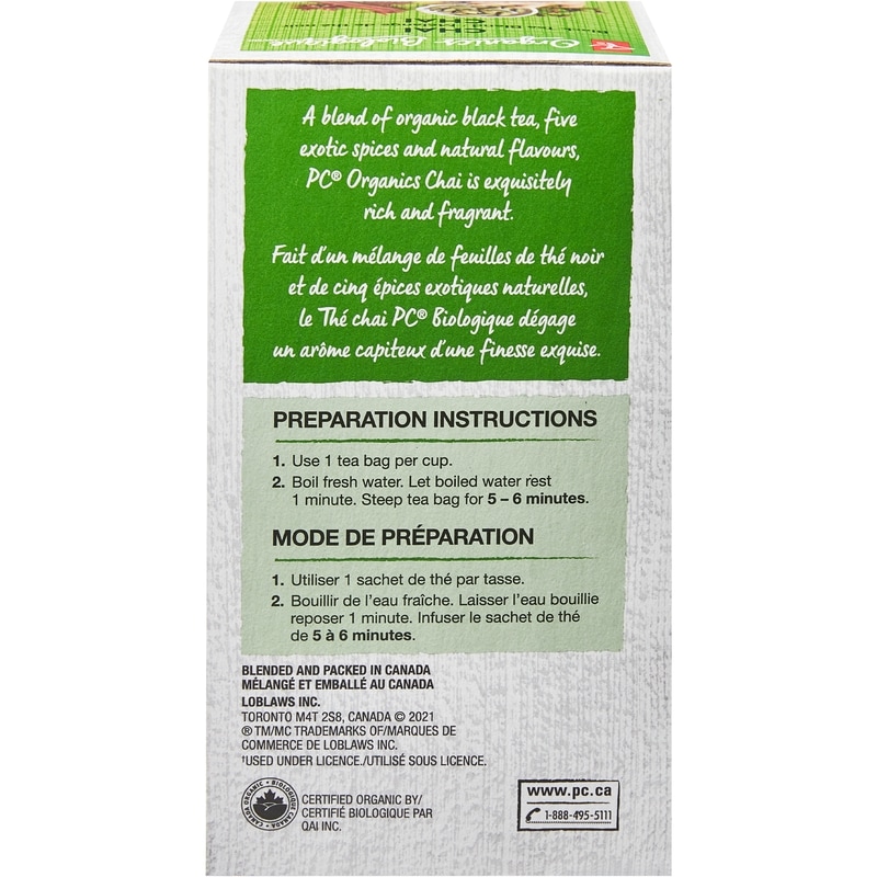 Chai Black Tea Blend, Organic