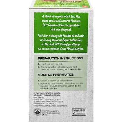 Mélange de thé noir chai Biologique