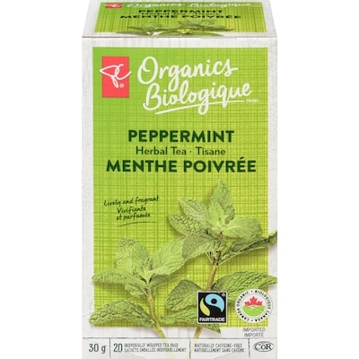 PC Organics Peppermint Herbal Tea 20 ea, $0.25/1ea