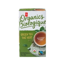 PC Biologique Thé vert Biologique 20 ea, 0,25 $/1ch