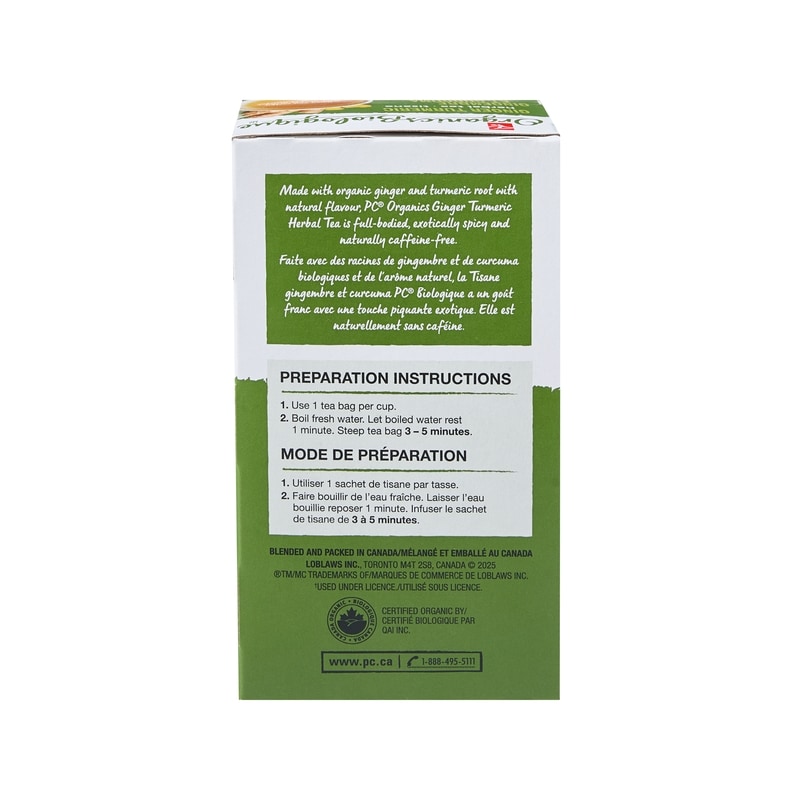 Ginger Turmeric Herbal Tea, Organic