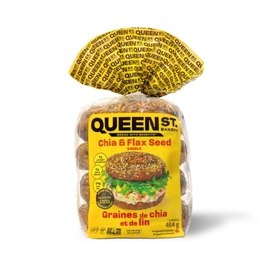 Queen St. Bakery Chia And Flax Seed  Superfood Bagels 464 g, $1.94/100g