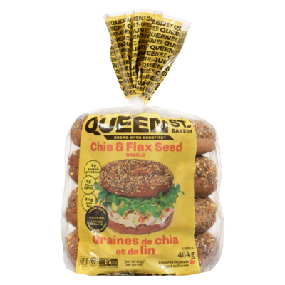 Queen St. Bakery Chia And Flax Seed  Superfood Bagels 464 g, $1.83/100g