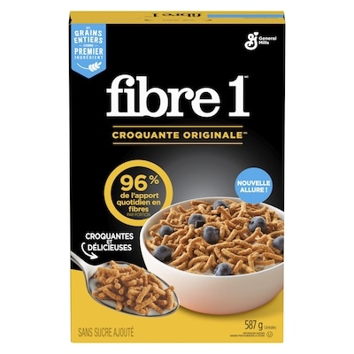 Fibre Un, Croquante Originale, Céréales pour le Petit-Déjeuner Riches en Fibres et en Grains Entiers
