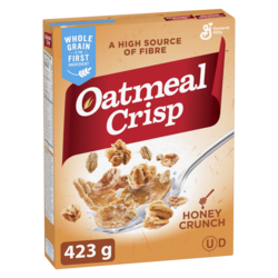 General Mills Oatmeal Crisp Breakfast Cereal, Honey Crunch 423 g, $0.79/100g