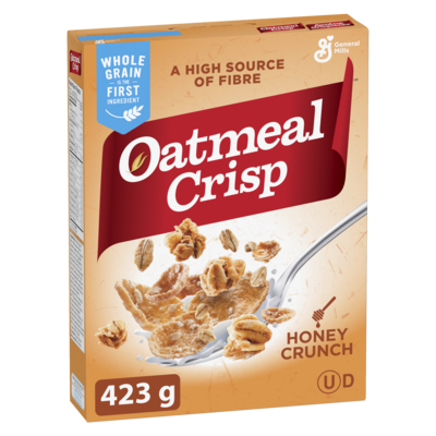 General Mills Oatmeal Crisp Breakfast Cereal, Honey Crunch 423 g, $1.42/100g