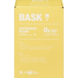 BASK Sauvignon blanc, 3000 ml (Pièce d’identité requise au moment du ramassage) 3 l, 1,46 $/100ml