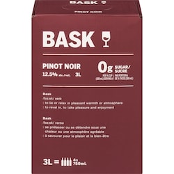 BASK Pinot noir, 3000 ml (Pièce d’identité requise au moment du ramassage) 3 l, 1,46 $/100ml