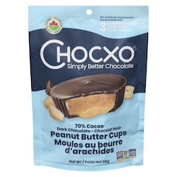 ChocXO Dark Chocolate Peanut Butter Cups 98 g, $39.21/100g