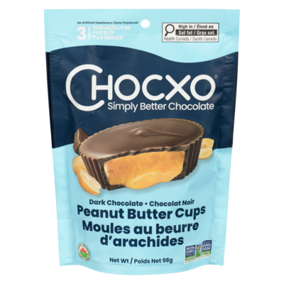 ChocXO Dark Chocolate Peanut Butter Cups 98 g, $46.43/100g