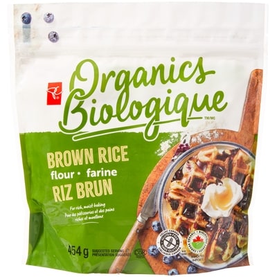 PC Organics Brown Rice Flour 454 g, $0.99/100g