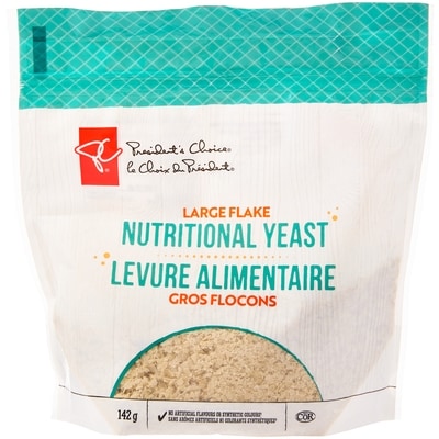 President's Choice Nutritional Yeast, Large Flake 142 g, $5.27/100g