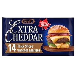 Kraft Extra Cheddar Slices 390 g, $2.05/100g