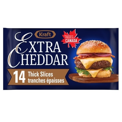 Kraft Tranches de fromage Extra Cheddar 390 g, 2,18 $/100g