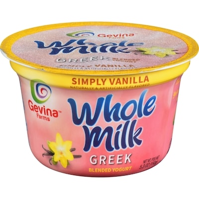 Gevina Greek Blended Yogurt Simply Vanilla 150 g, $1.86/100g