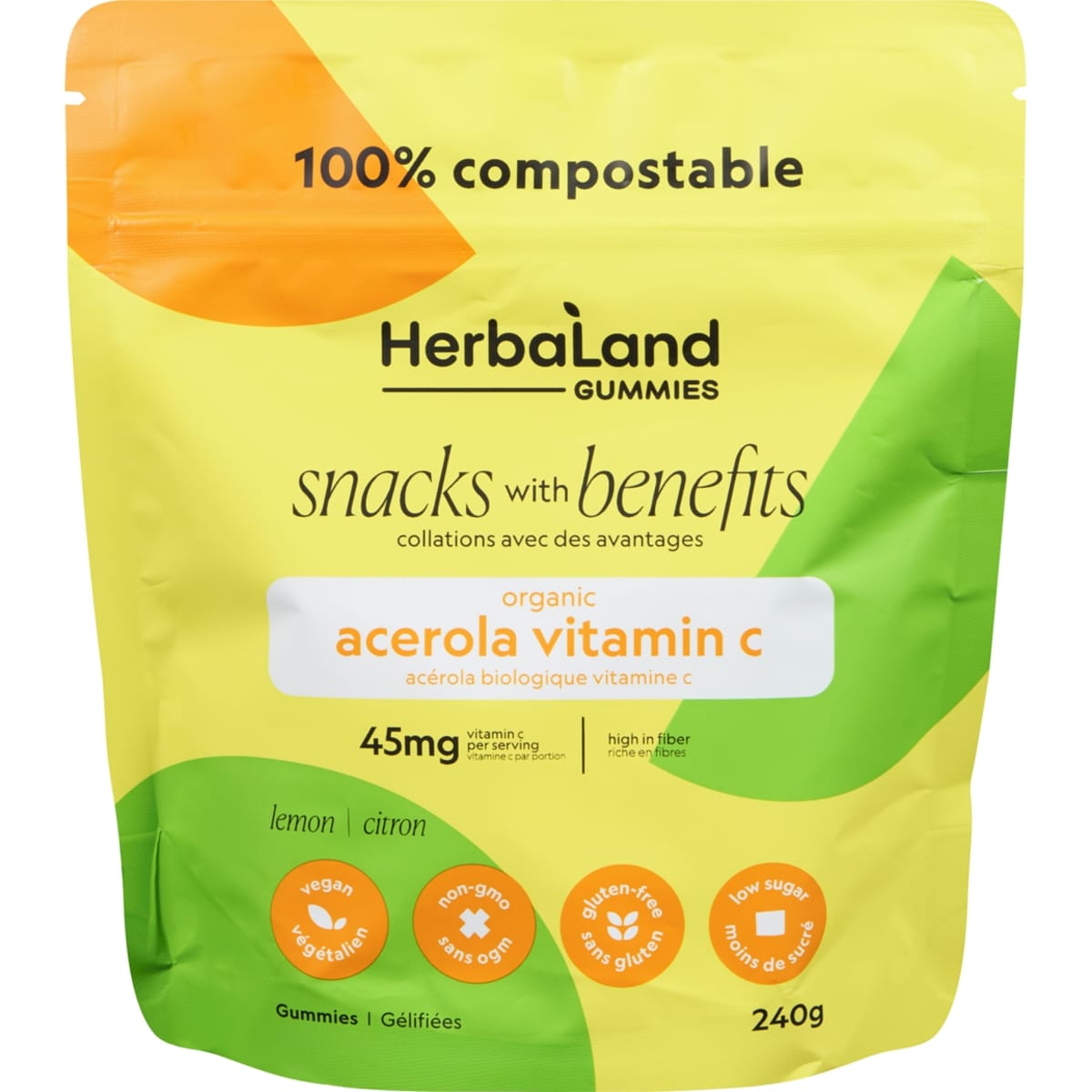 Herbaland Naturals Inc. Vitamin C Gummies 240 g, $5.62/100g