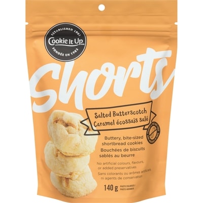 Cookie It Up Shortbread Cookies, Salted Butterscotch 140 g, $4.64/100g