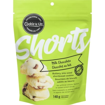 Cookie It Up Shortbread Cookies, Milk Chocolate Chip 140 g, $4.64/100g