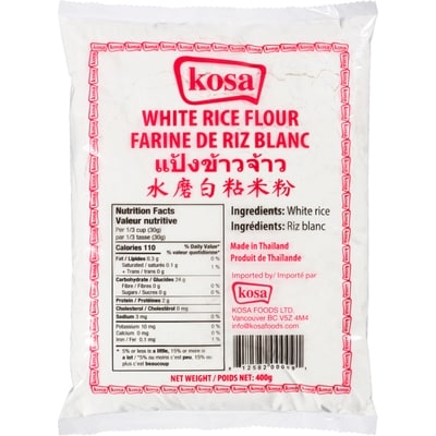 Kosa White Rice Flour 400 g, $0.45/100g