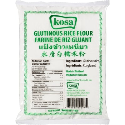 Kosa Glutinous Rice Flour 400 g, $0.45/100g