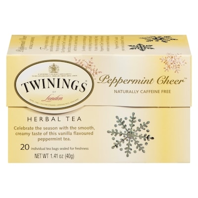 Twinings Tisane à la menthe Peppermint Cheer 20 ea, 0,32 $/1ch