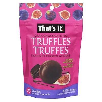 That's It Organic Dark Chocolate Truffle 100 g, $9.52/100g