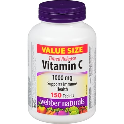 Webber Naturals Vitamin C 1000 Mg Value Size 150 ea, $0.08/1ea