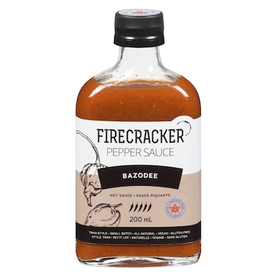 Firecracker Hot Sauce Bazodee 200 ml, $5.50/100ml