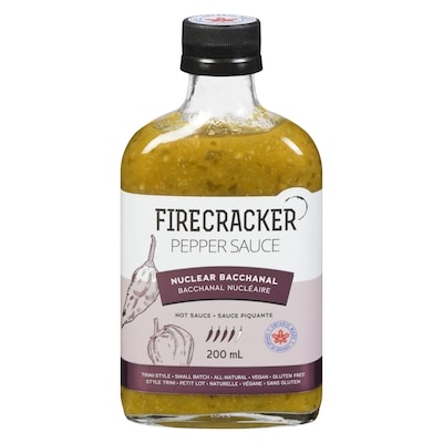 Firecracker Sauce Piquante Bacchanal Nucléaire 200 ml, 5,50 $/100ml