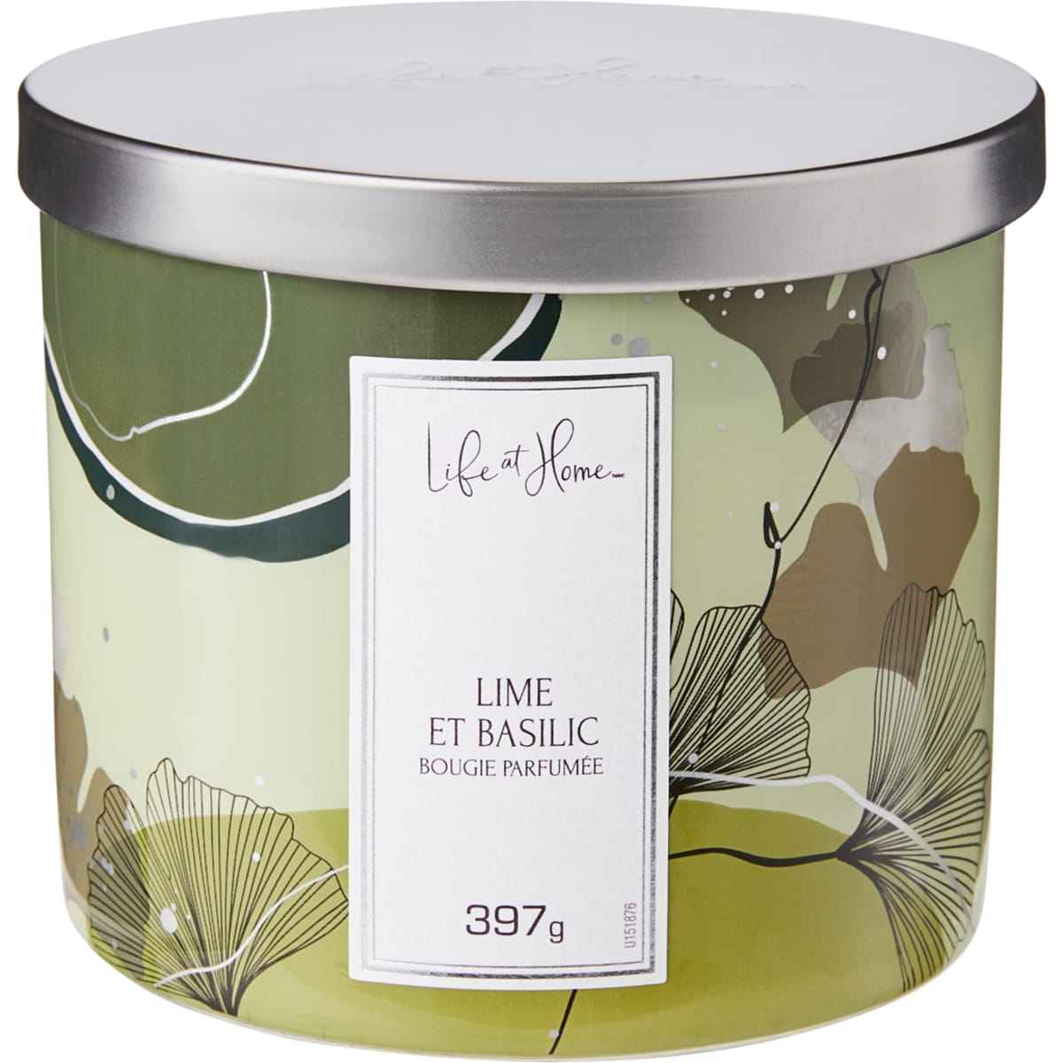 Life at Home Bougie parfumée – Lime et basilic 1 ea, 7,45 $/1ch