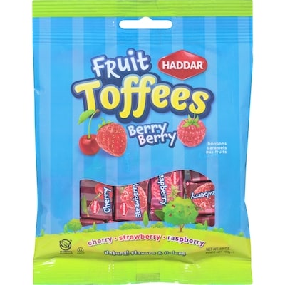 Haddar Fruit Toffees Berry Berry 100 g, $1.99/100g
