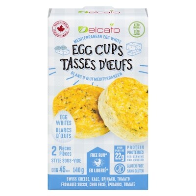Delcato Mediterranean Egg White Egg Cups 140 g, $2.49/100g