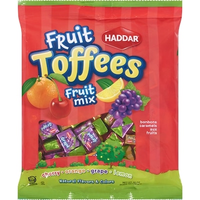 Haddar Fruit Toffees Fruit Mix 680 g, $1.62/100g