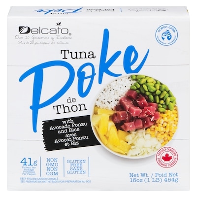 Delcato Tuna Poke With Avocado Ponzu And Rice 454 g, $1.96/100g