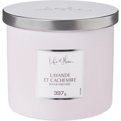 Life at Home Bougie parfumée – Cachemire lavande 1 ea, 10,00 $/1ch