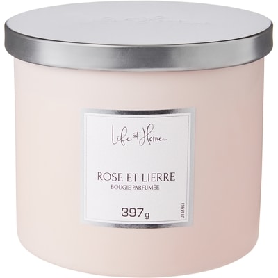 Life at Home Bougie parfumée – Rose et lierre 1 ea, 16,00 $/1ch