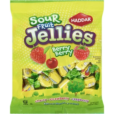Haddar Sour Fruit Jellies Berry Berry 680 g, $1.62/100g
