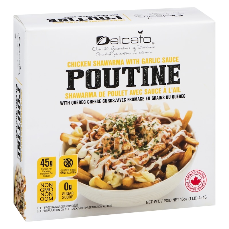 Poutine Chicken Shawarma With Garlic Sauce With Quebec Cheese Curds