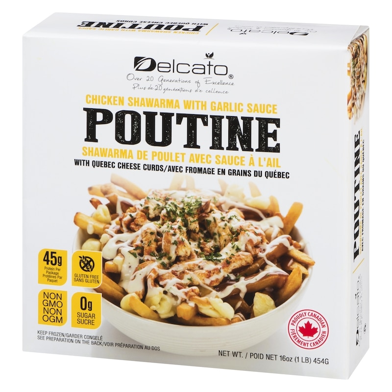 Poutine Chicken Shawarma With Garlic Sauce With Quebec Cheese Curds