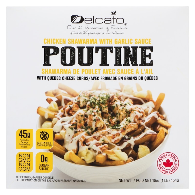 Poutine Chicken Shawarma With Garlic Sauce With Quebec Cheese Curds