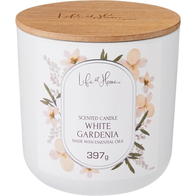 Life at Home Scented Candle White Gardenia 1 ea, $12.00/1ea