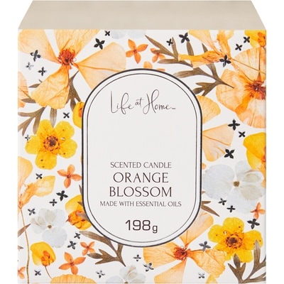 Life at Home Scented Candle Orange Blossom 1 ea, $10.00/1ea