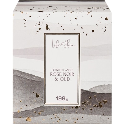 Life at Home Scented Candle Rose Noir & Oud 1 ea, $10.00/1ea