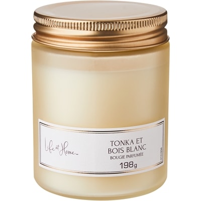 Life at Home Bougie parfumée – Tonka et bois blancs 1 ea, 7,50 $/1ch