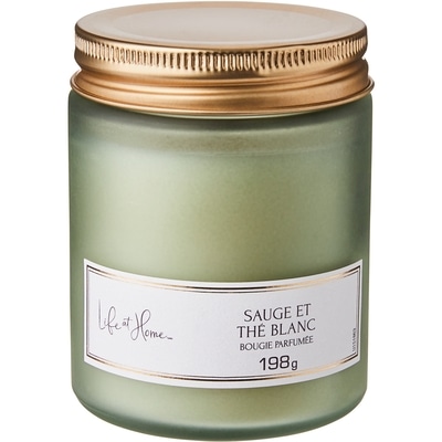 Life at Home Bougie parfumée – Sauge et thé blanc 1 ea, 7,50 $/1ch