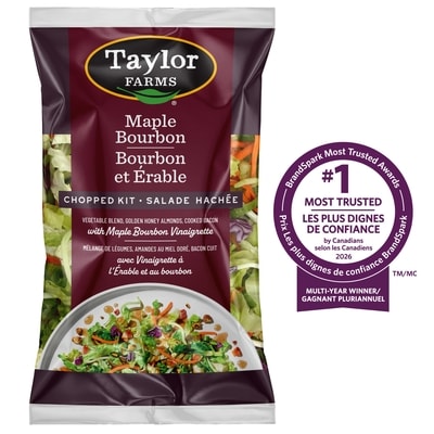 Taylor Farms Maple Bourbon Bacon Chopped Salad Kit 315 g, $2.22/100g